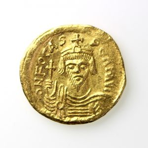 Phocas Gold Solidus 602-610AD Constantinople Mint -12460