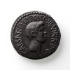 Mark antony & Octavian Silver Denarius 41BC-12464