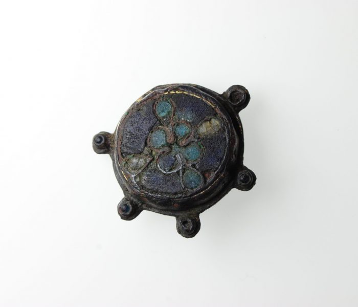 Anglo Saxon Cloisonné Brooch Enamelled & Glass Beads, 10th/11th Century AD-12549