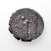 Julius Caesar Silver Denarius 44BC P. Sepullius Macer exceptional portrait-12564