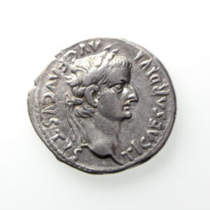 Tiberius Silver Denarius 14-37AD-12577