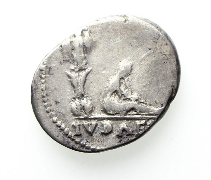Vespasian Silver Denarius 69-79AD Judaea captive -0
