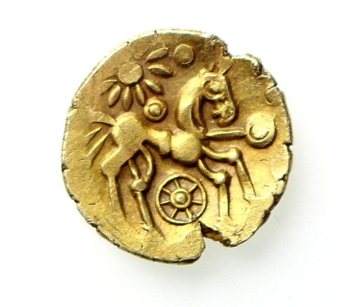 British Remic QC Gold Quarter Stater 50BC-12625