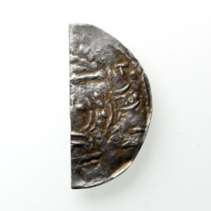 Stephen Silver Cut Halfpenny 1135-1154AD Taunton ext. rare -12675