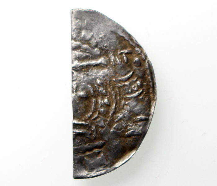 Stephen Silver Cut Halfpenny 1135-1154AD Taunton ext. rare -12675