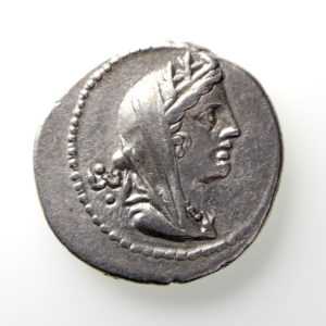 C Fabius C.f. Hasrianus Silver Denarius 102BC -12689