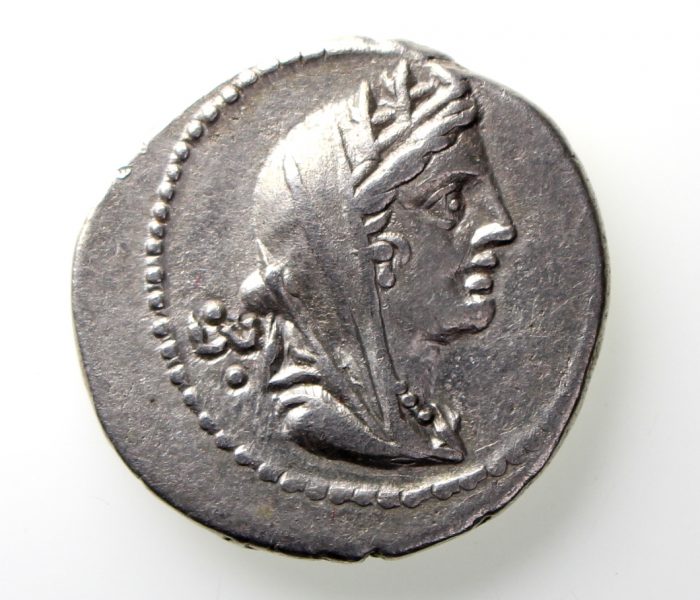 C Fabius C.f. Hasrianus Silver Denarius 102BC -12689