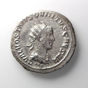 Hostillian Silver Antoninianus 251AD Pannonia v. rare-12699