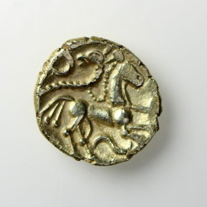 Trinovantes Gold Quarter Stater Horned Serpent 45-40BC -12719