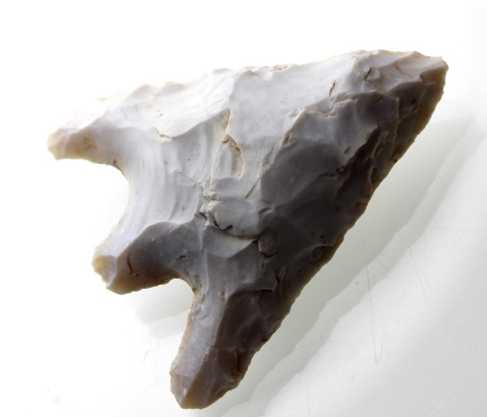 Bronze Age Flint Arrorhead Tanged and Barbed -12839