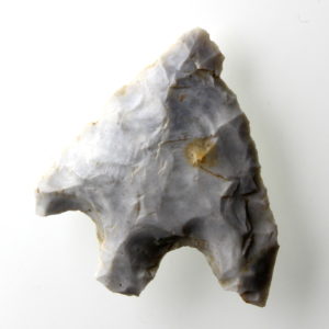 Bronze Age Flint Arrowhead Tanged and Barbed -12843