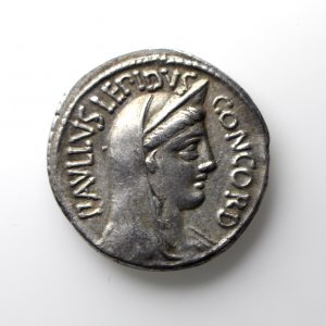 L. Aemilius Pallus & L Scribonius Libo Silver Denarius 62BC-12901