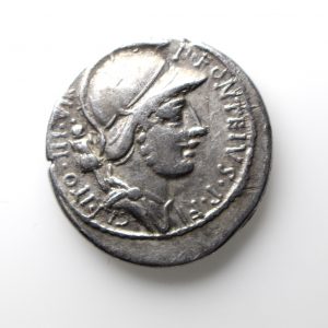 P. Fonteius P.f. Capito Silver Denarius 55BC -12905