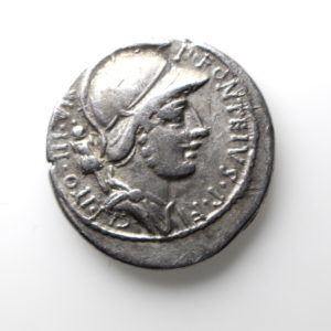 P. Fonteius P.f. Capito Silver Denarius 55BC -12905