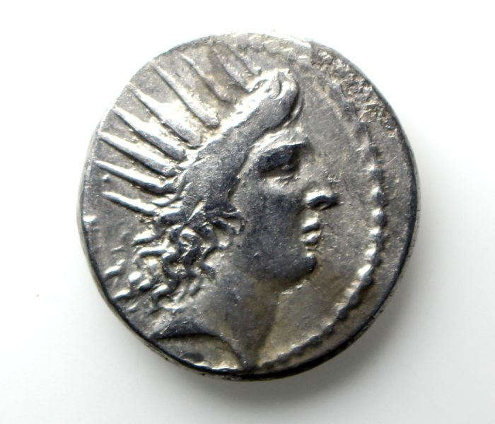 P. Clodius M.f. Silver Denarius 42BC -12923