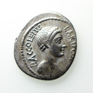 P. Accoleius Lariscolus Silver Denarius 43BC -12924