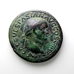 Vespasian Bronze Dupondius 69-79AD-12954