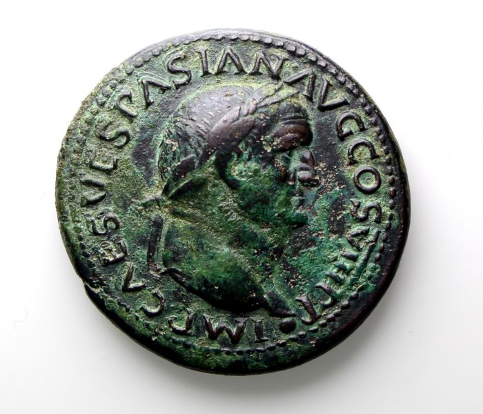 Vespasian Bronze Dupondius 69-79AD-12954