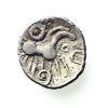 Belgae Hayling Moon Head Type Silver Unit 1st Century BC ext. rare -12983