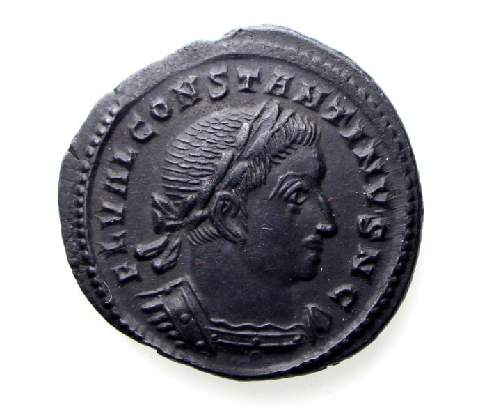 Constantine I as Caesar Bronze Half Follis 307-337AD Trier Rare-12990