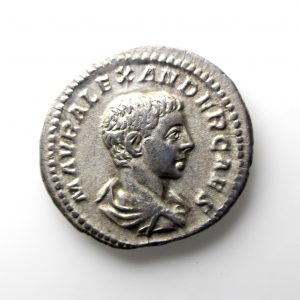 Severus Alexander as Caesar Silver Denarius 222-235AD-12959