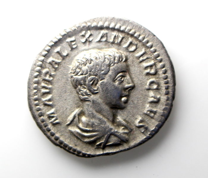 Severus Alexander as Caesar Silver Denarius 222-235AD-12959