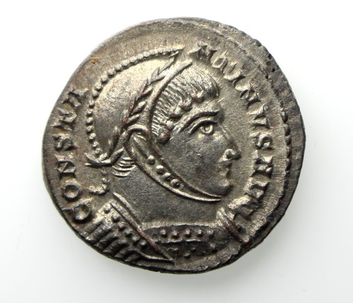 Constantine I Bronze AE3 338-337AD Full Tinning London -13345