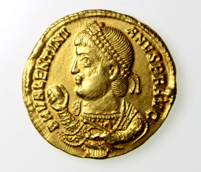 Valentinian I Gold Solidus 364-375AD Thessalonica -13373