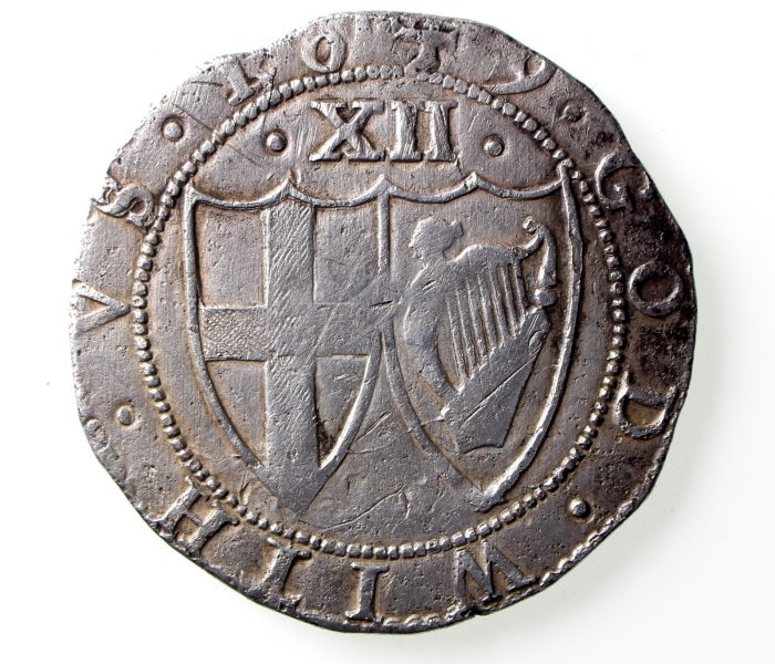 Commomwealth Silver Shilling 1649-1660AD 1649AD Rare -13383