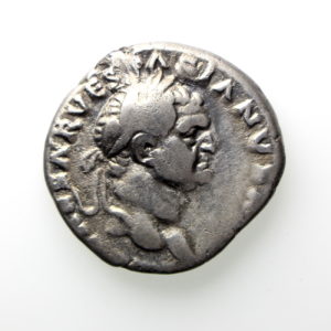 Vespasian Silver Denarius 69-79AD Rare -13425