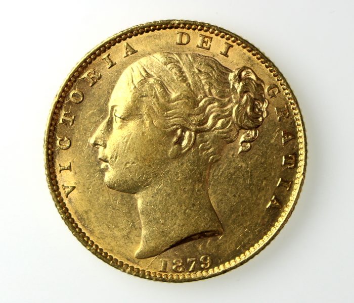 Victoria Gold Sovereign Young Head 1879AD-13426