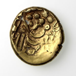 Belgae Chute Gold Stater 50BC-13166