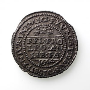 Charles I Silver Threepence 1625-1649AD Bristol ext. rare-13175