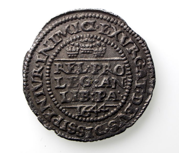 Charles I Silver Threepence 1625-1649AD Bristol ext. rare-13175