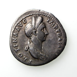 Plotina Silver Denarius 105-122AD -13405