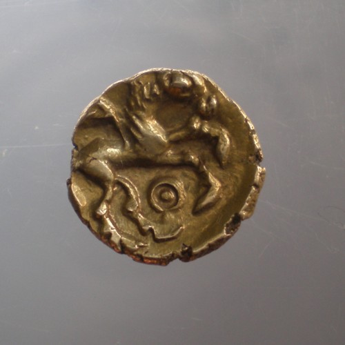 Cantii Gold Quarter Stater Pegasus 1st Century BC-13651