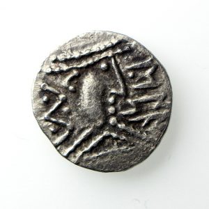 Anglo Saxon Silver Sceat 710-760AD Saltire Standard -13547