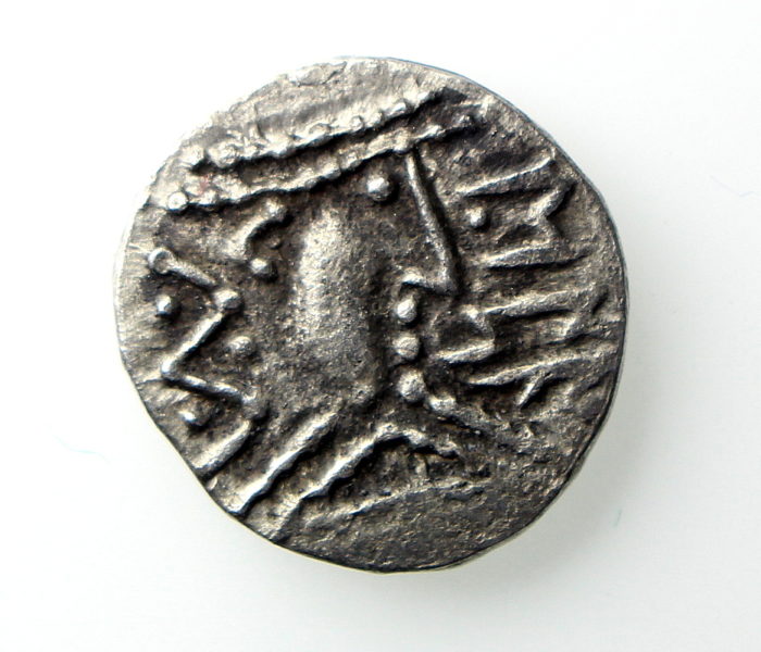 Anglo Saxon Silver Sceat 710-760AD Saltire Standard -13547