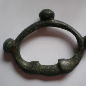 Iron Age Large Bronze Terret Ring c.1st Century BC-13672