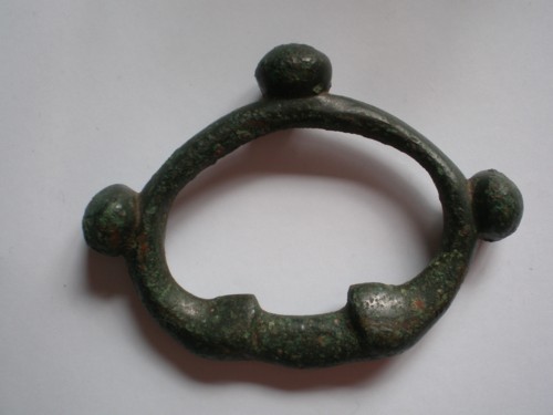 Iron Age Large Bronze Terret Ring c.1st Century BC-13672