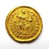Honorius Gold Solidus 395-423AD-13451