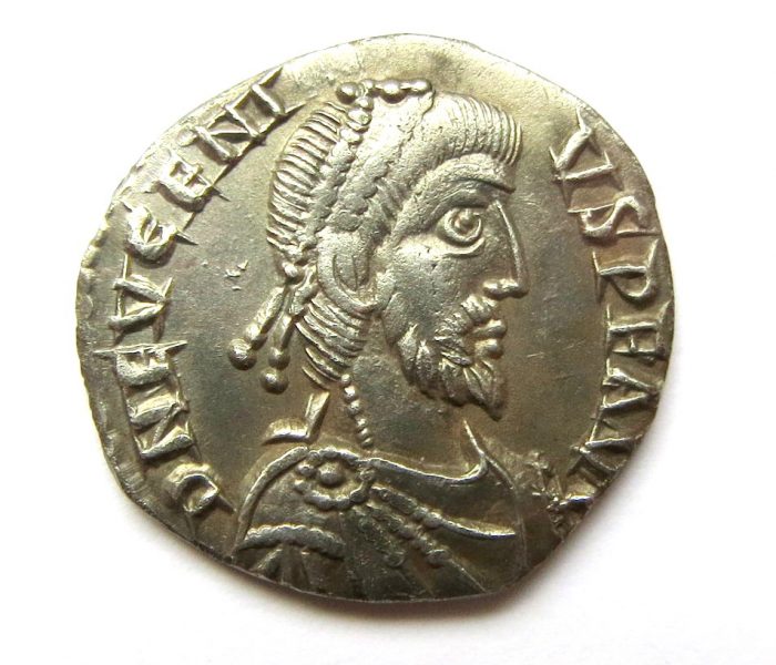 Eugenius Silver Siliqua 392-395 AD-13452
