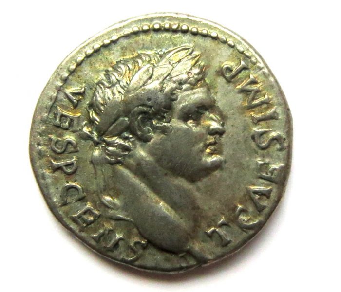Titus Silver Denarius 79-81AD-13462