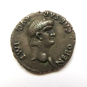 Nero Silver Denarius 54-68AD-13465