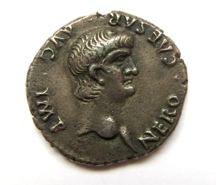 Nero Silver Denarius 54-68AD-13465