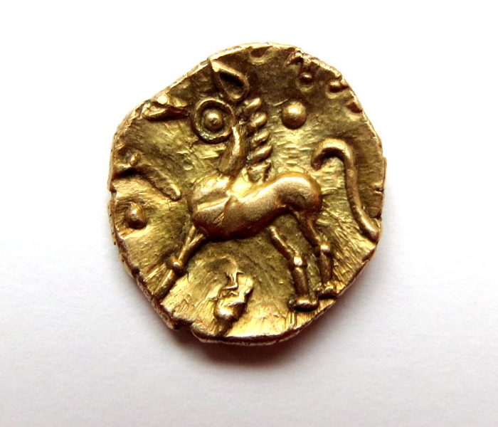 Catuvellauni Tasciovanus Gold Quarter Stater 25BC-25AD-13541