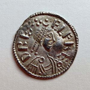 Kings of Wessex, Alfred The Great Silver Penny Cross Lozenge type 871-899AD-13505