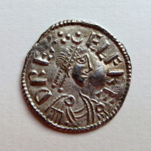 Kings of Wessex, Alfred The Great Silver Penny Cross Lozenge type 871-899AD-13505