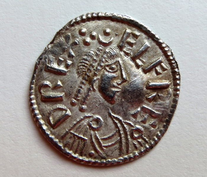 Kings of Wessex, Alfred The Great Silver Penny Cross Lozenge type 871-899AD-13505