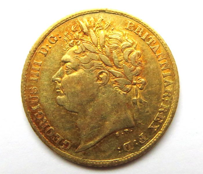 George IV Gold Half Sovereign 1825AD-13443